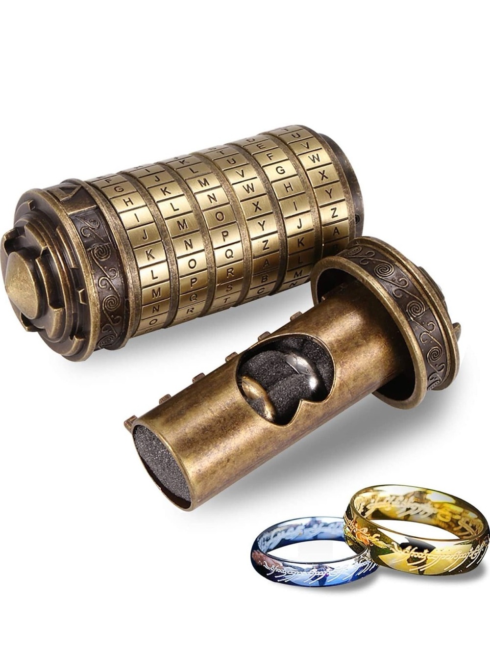Ring puzzle box